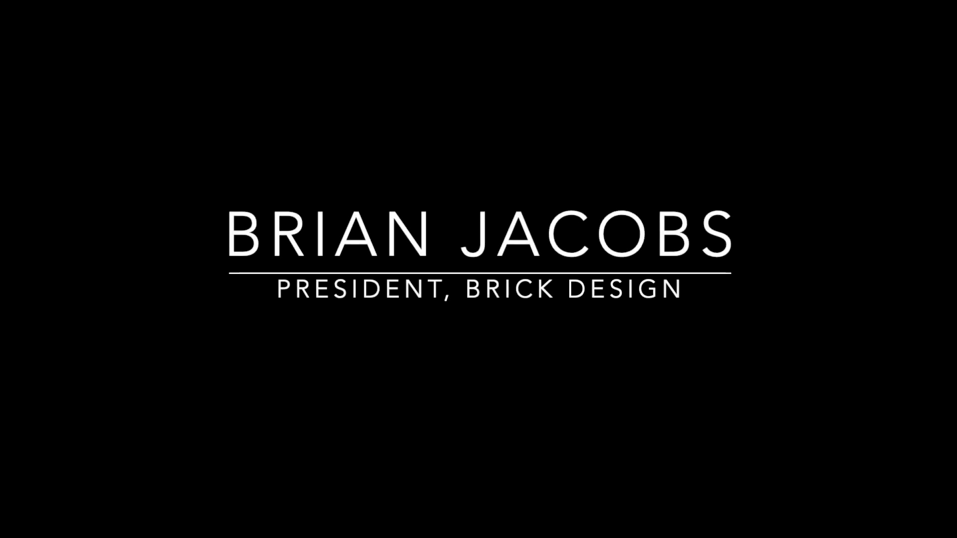 Brian Jacobs - Duncan Anderson Design Lecture Series - Fall 2020